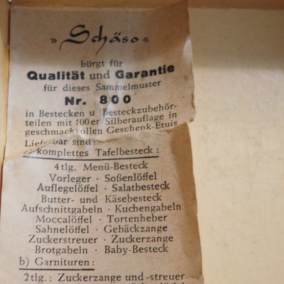 Vintage Schaso German Cocktail Fork Set - Picture 3 of 16